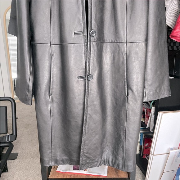 AMERICAN VINTAGE - Worthington Leather Trench Coat - Picture 3 of 4